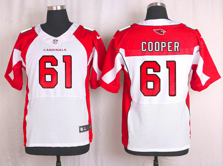Nike NFL Arizona Cardinals #61 Jonathan Cooper White Elite Jersey